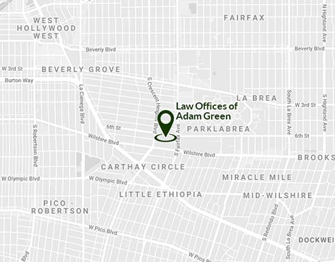 Location of the Law Offices of Adam Green