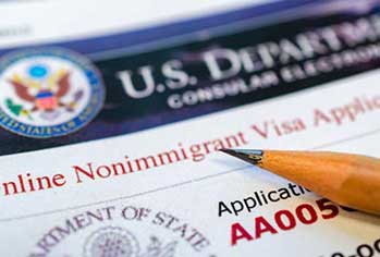 Photo of Visa application